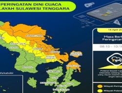 Perbarui Prakiraan Cuaca BMKG: Kendari hingga Muna Hujan Ringan, Kolaka dan Baubau Berawan