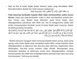 Contoh Khutbah Jumat Singkat tentang Bulan Rajab