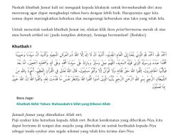 Naskah Khutbah Jumat: Renungan Awal Tahun 2026