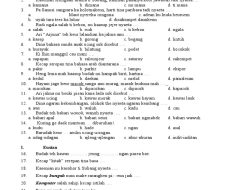 Kunci Jawaban Soal Bahasa Sunda Kelas 5 Semester 2 PTS/UAS