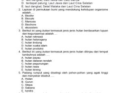 Soal Ujian Geografi Kelas 11 Semester 2 2026