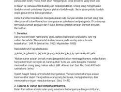 Doa dan Amalan Sunnah Pertama Ramadhan untuk Keberkahan