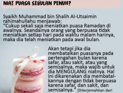 Niat Puasa Ramadan: Cukup Dibaca Sekali atau Setiap Hari?