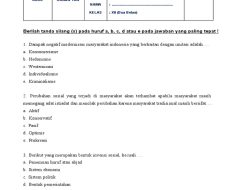 Soal PAS/SAS Sosiologi Kelas 12 SMA Semester 2 2026 Lengkap Jawaban