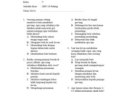 Soal HOTS PJOK Kelas 11 SMA Bab 6: Dorong Gaya Hidup Aktif dan Sehat